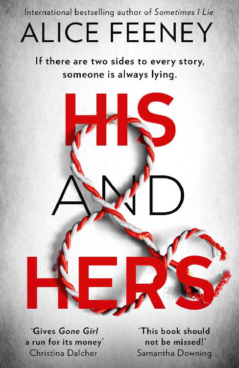 His and Hers: the thrilling, suspenseful and gripping new psychological thriller from the best selling author of Sometimes I Lie cover